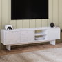 Hanah Home Ravello Soporte para TV Blanco y Mármol